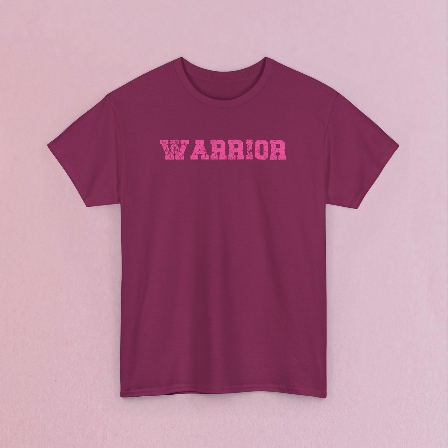 Grunge Text Breast Cancer Warrior Unisex T Shirt