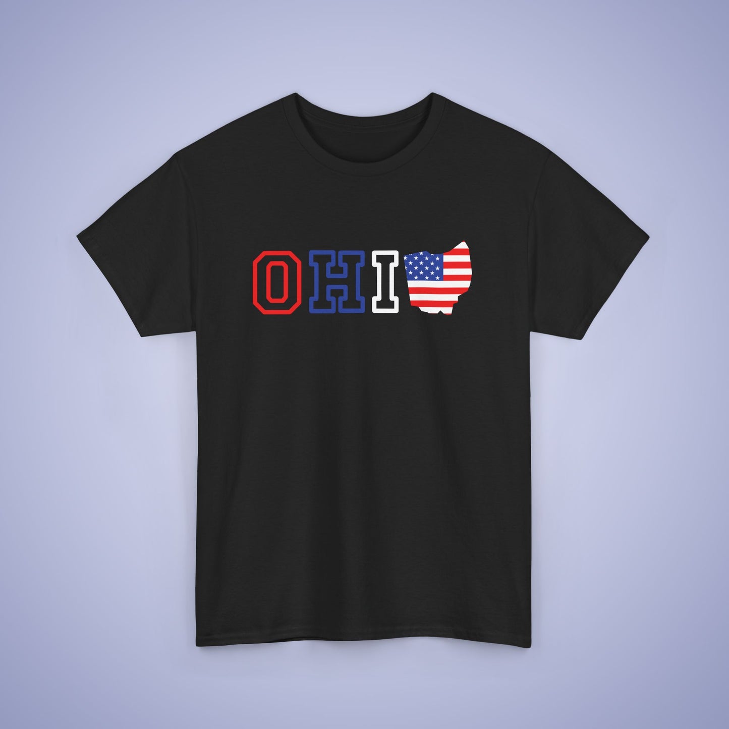 Ohio Map Text Art Proud American Unisex T Shirt