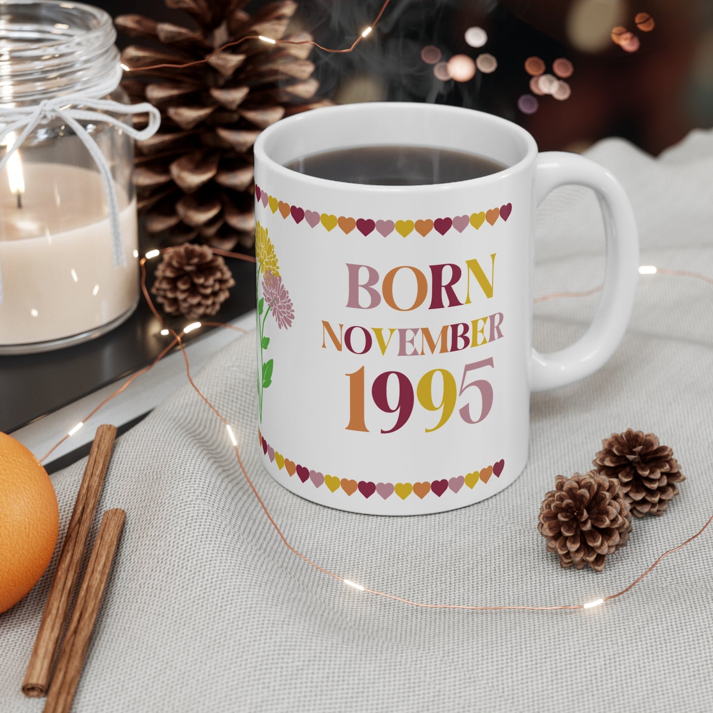 Best Mama Mothers Day November Birth Flower Ceramic Gift Mug