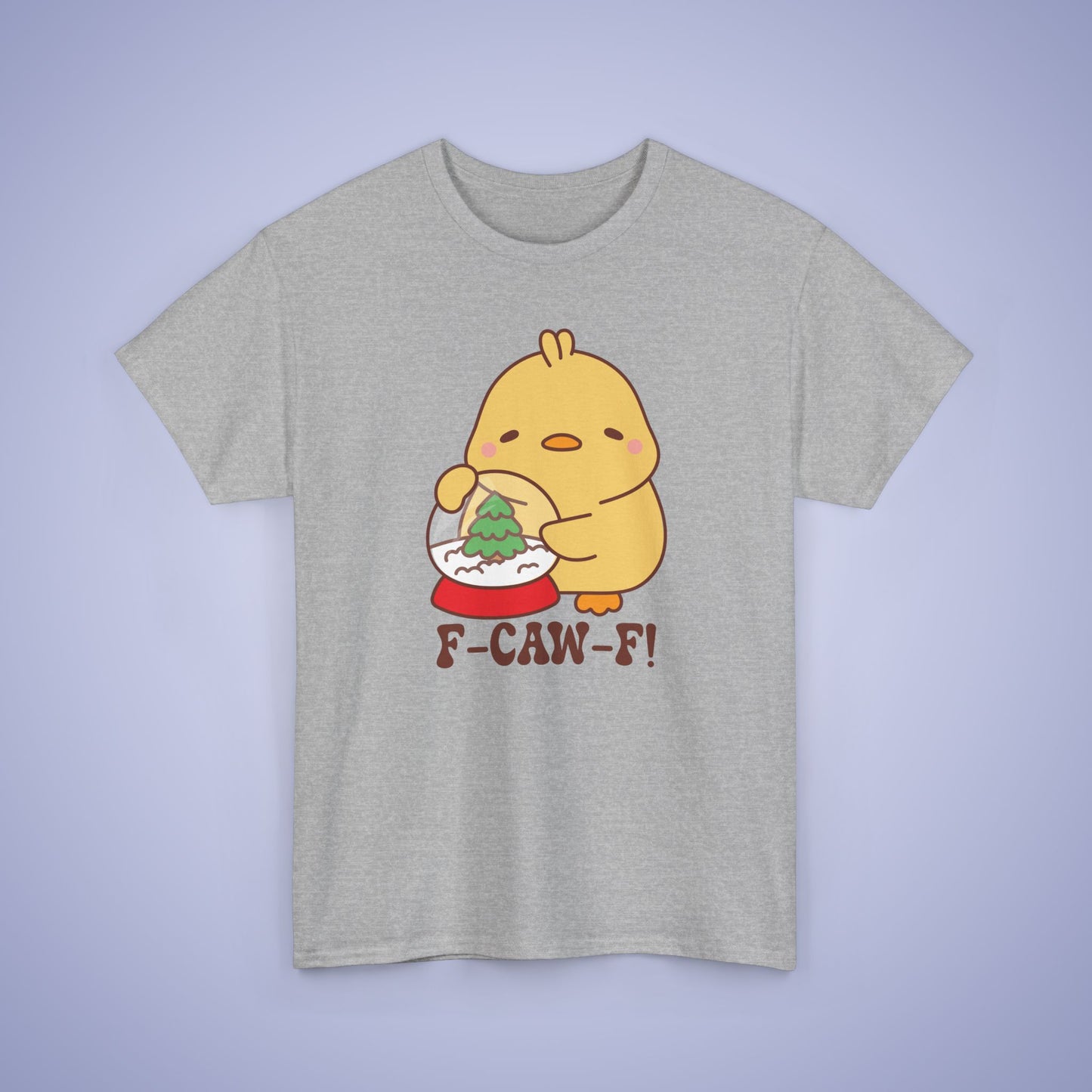 Christmas Snowglobe F CAW F Cute Funny Chick Unisex Chicken T Shirt