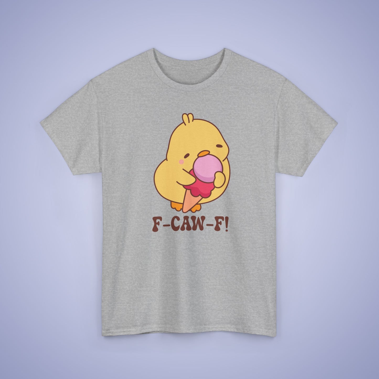 Pink Ice Cream Lover F CAW F Cute Funny Chick Unisex Chicken T Shirt