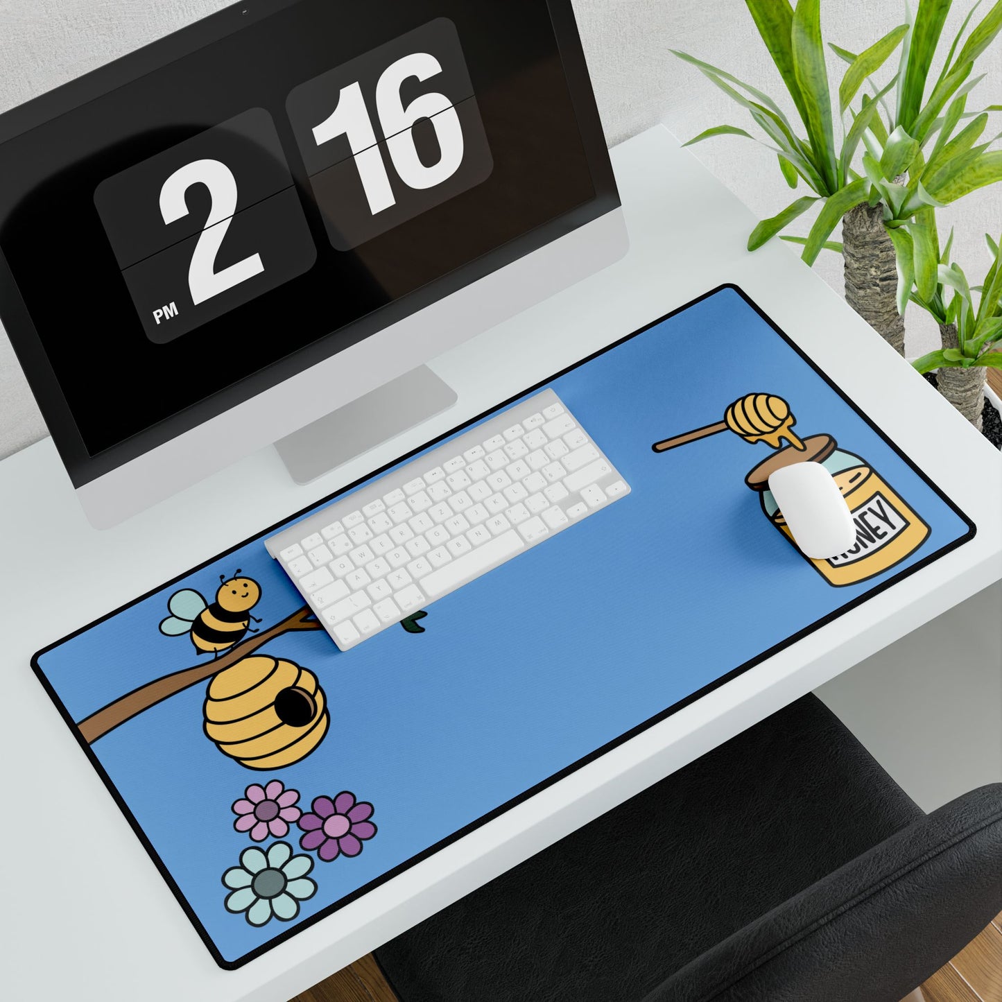 Sweet As Honey Desk Mat Bee Lover Gift Office Pad Medium & Large