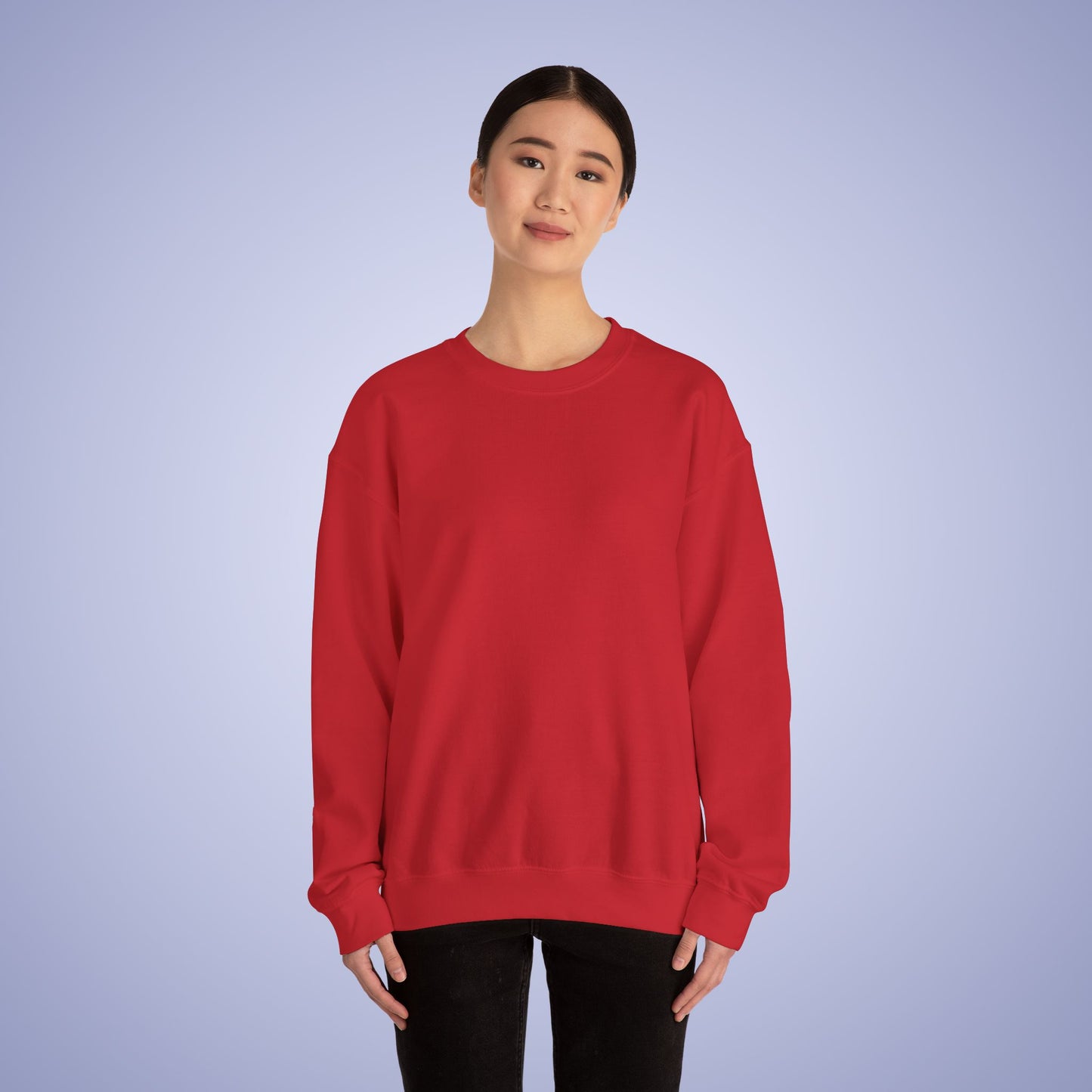 Blank Red Unisex Crewneck Sweatshirt