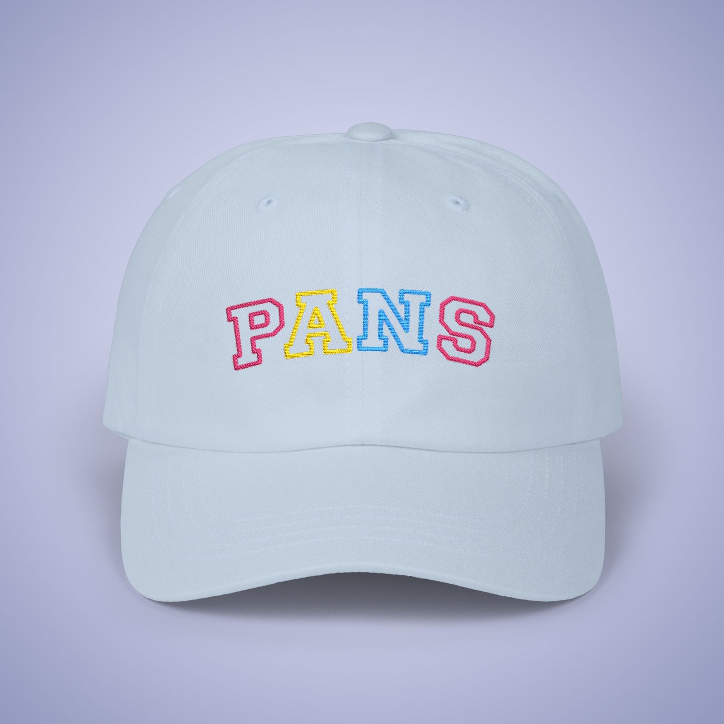 Pansexual Pride Month Embroidered Classic Dad Cap Unisex Coloured Embroidery