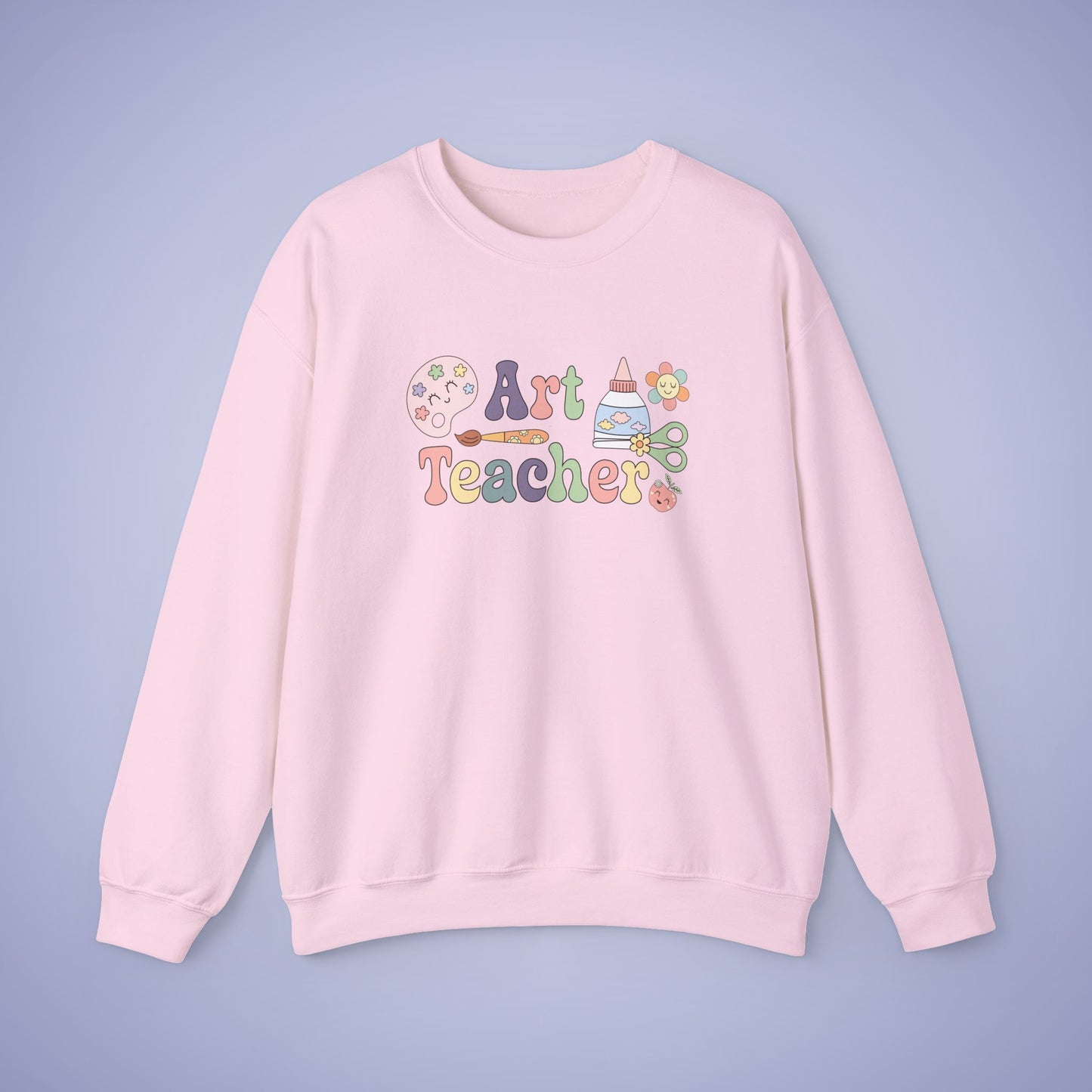Art Teacher Crewneck Sweatshirt Retro Unisex Back to School