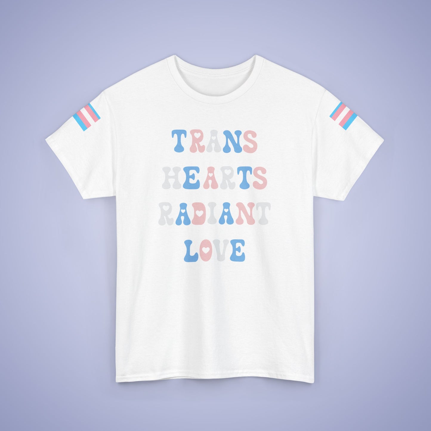 Trans Hearts radiant Love Transexual LGBT Pride Month Matching T Shirt Unisex