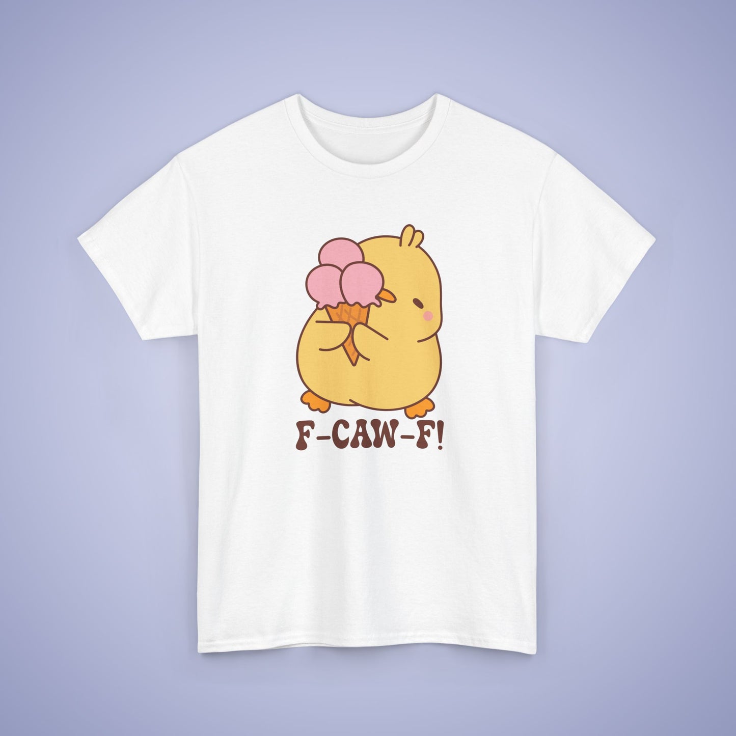 Ice Cream Lover F CAW F Cute Funny Chick Unisex Chicken T Shirt