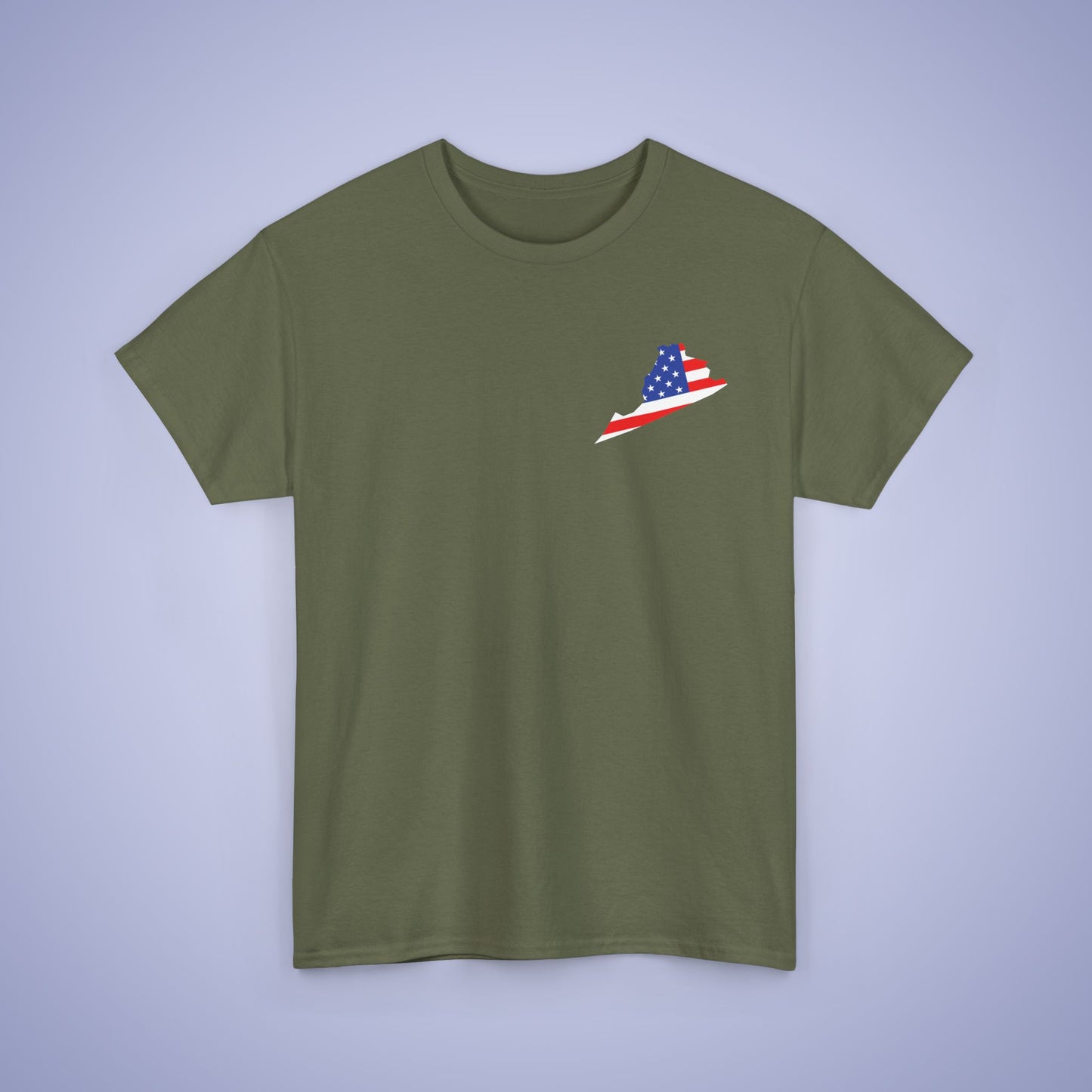 Virginia Map Pocket Art Proud American Unisex T Shirt