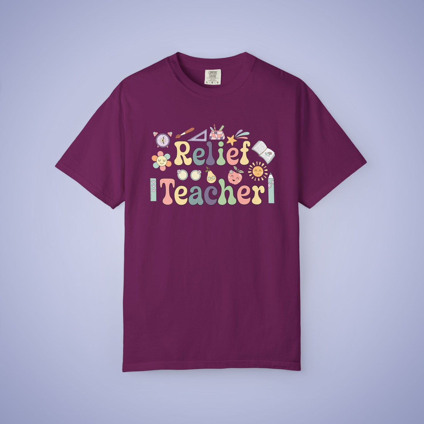 Relief Teacher T Shirt Retro Comfort Colors Unisex Back to School