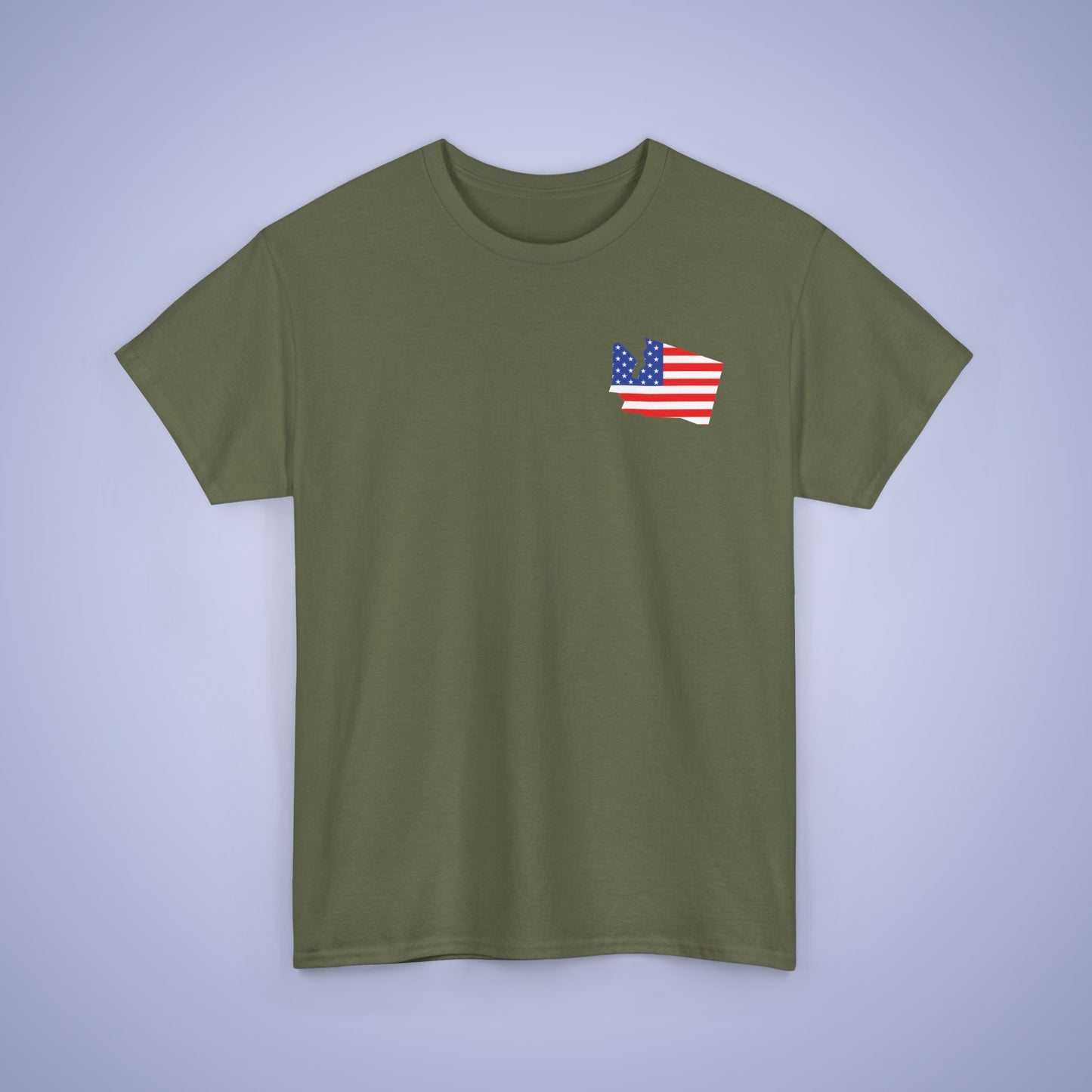 Washington Map Pocket Art Proud American Unisex T Shirt