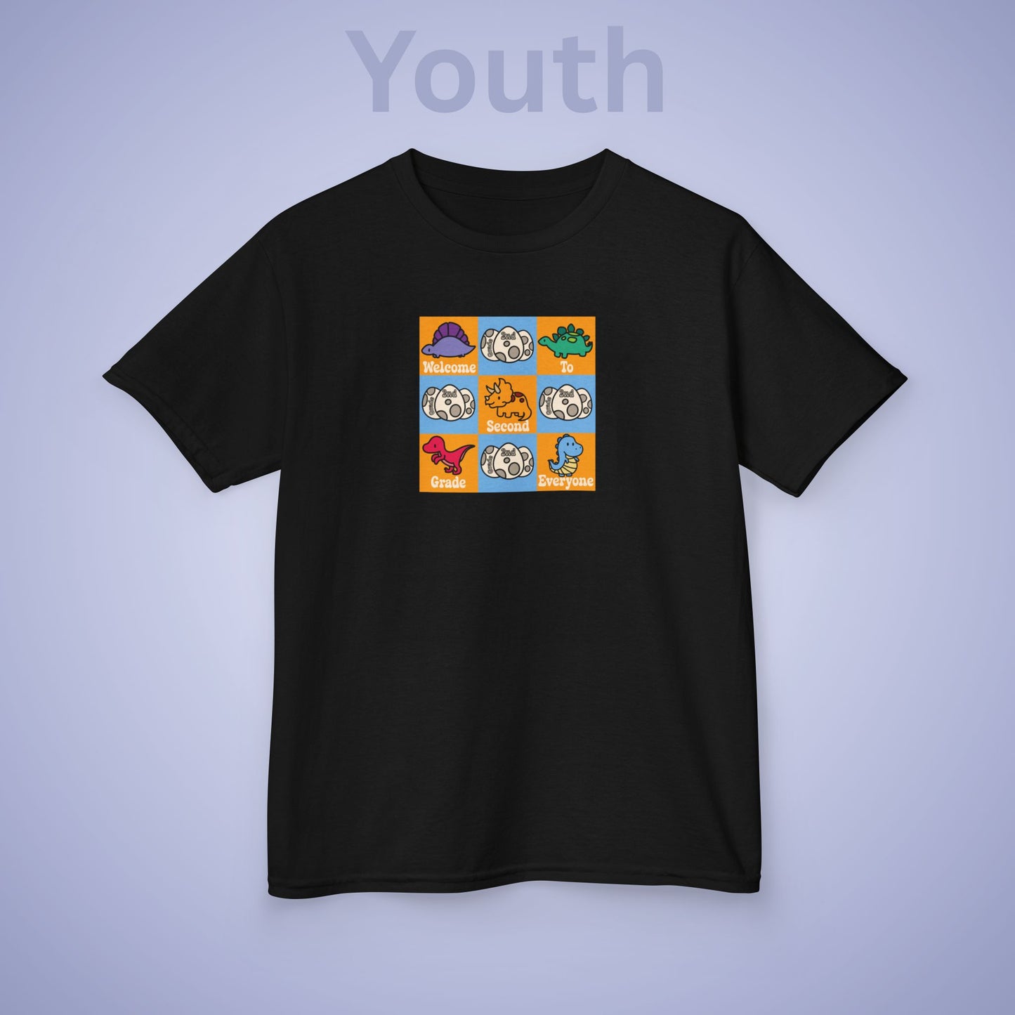 Second Grade Fun Dinosaurs Kids Cotton T Shirt Back To School Youth