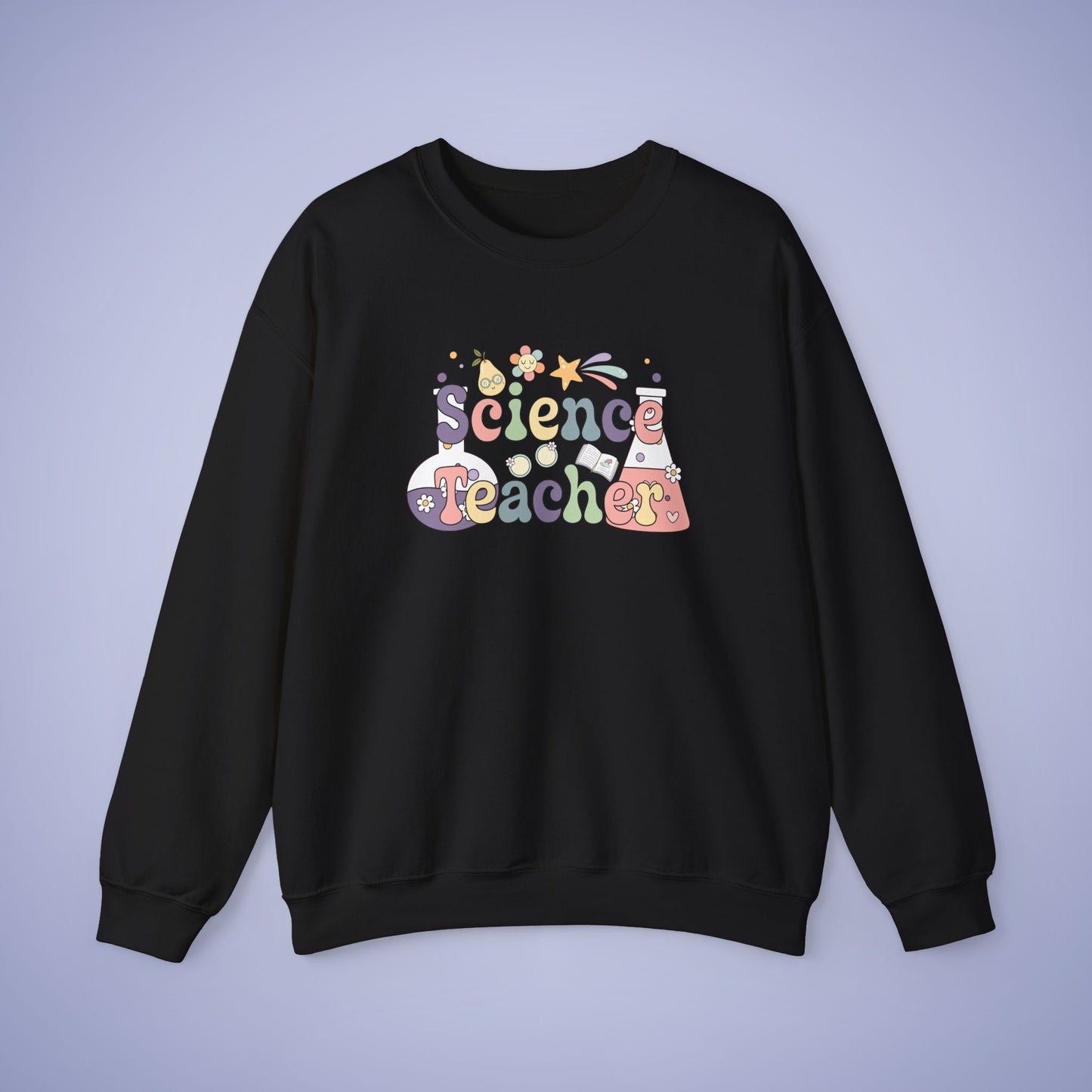 Science Teacher Crewneck Sweatshirt Retro Unisex Back to School