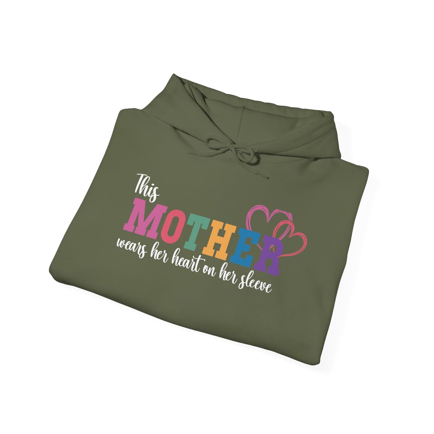This Mother Wears her Heart on her Sleeve Unisex Hoodie Personalized