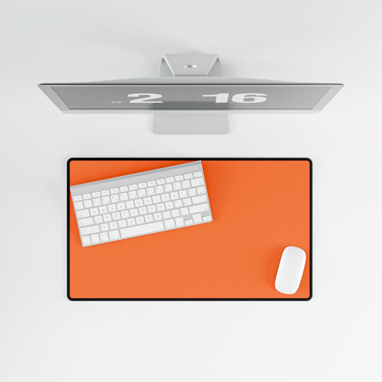 Light Orange Desk Mat Minimalist Office Teacher Decor Gift Medium & Large