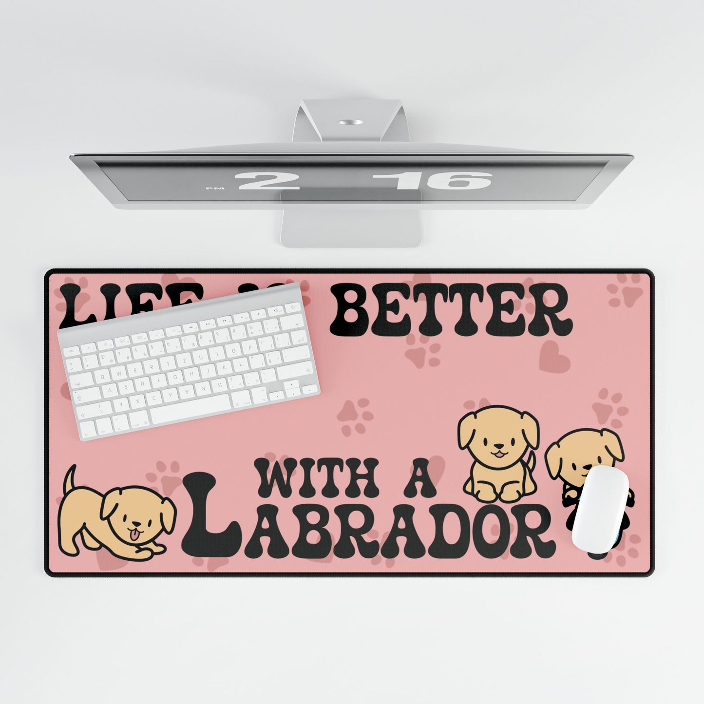 Life is Better with a Labrador Lover Gift Computer Desk Mat