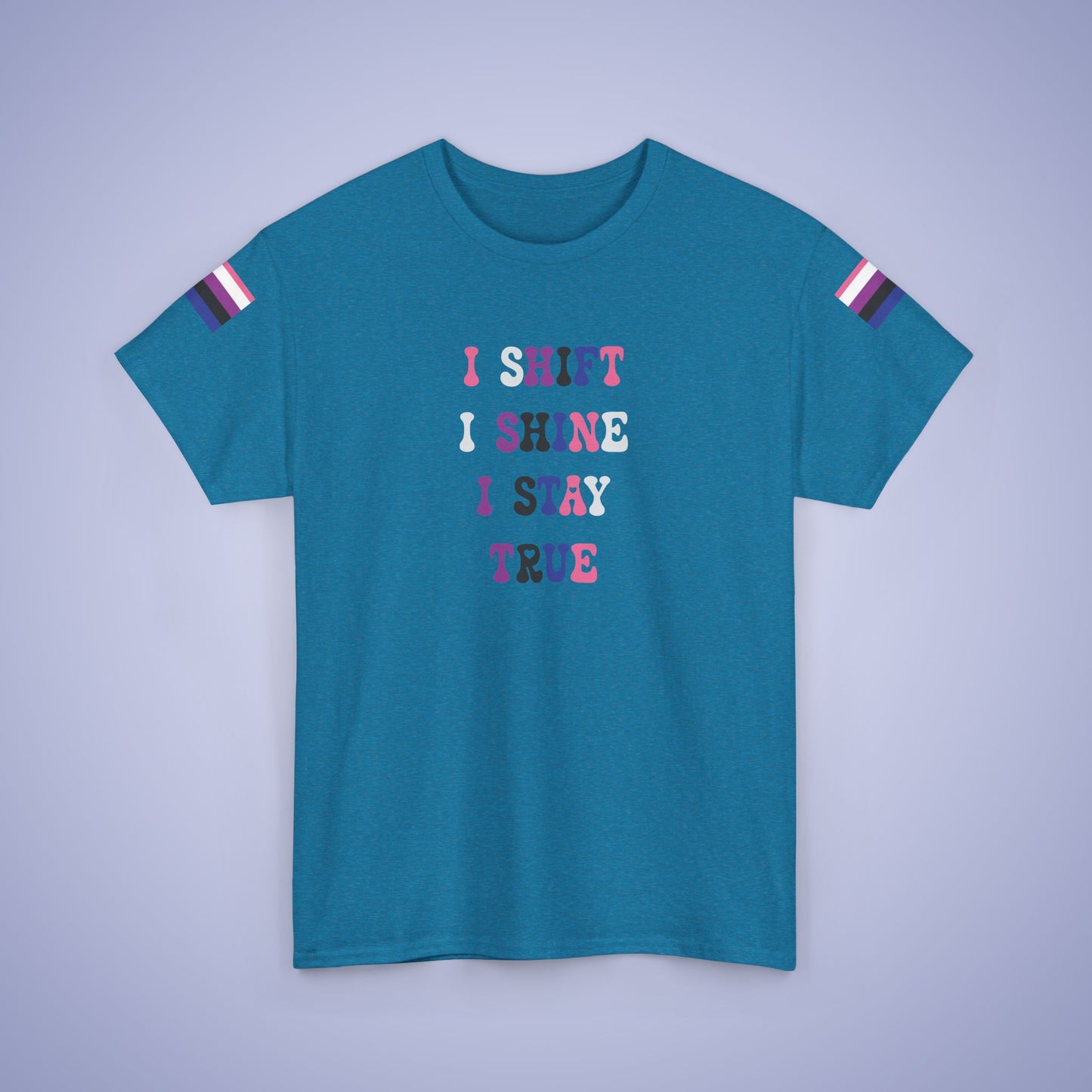 I Shift i Shine I Stay True Gender Fluid LGBT Pride Month Matching T Shirt Unisex