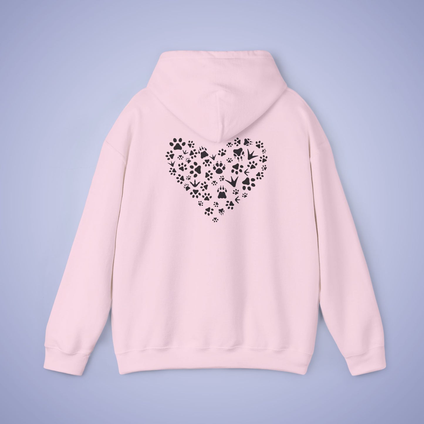 Animal Vet Hooded Sweatshirt Veterinarian Gift Double Sided Paw Prints