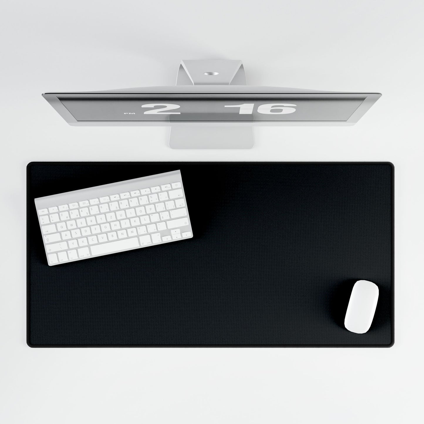 Black Desk Mat Minimalist Office Teacher Decor Gift Medium & Large
