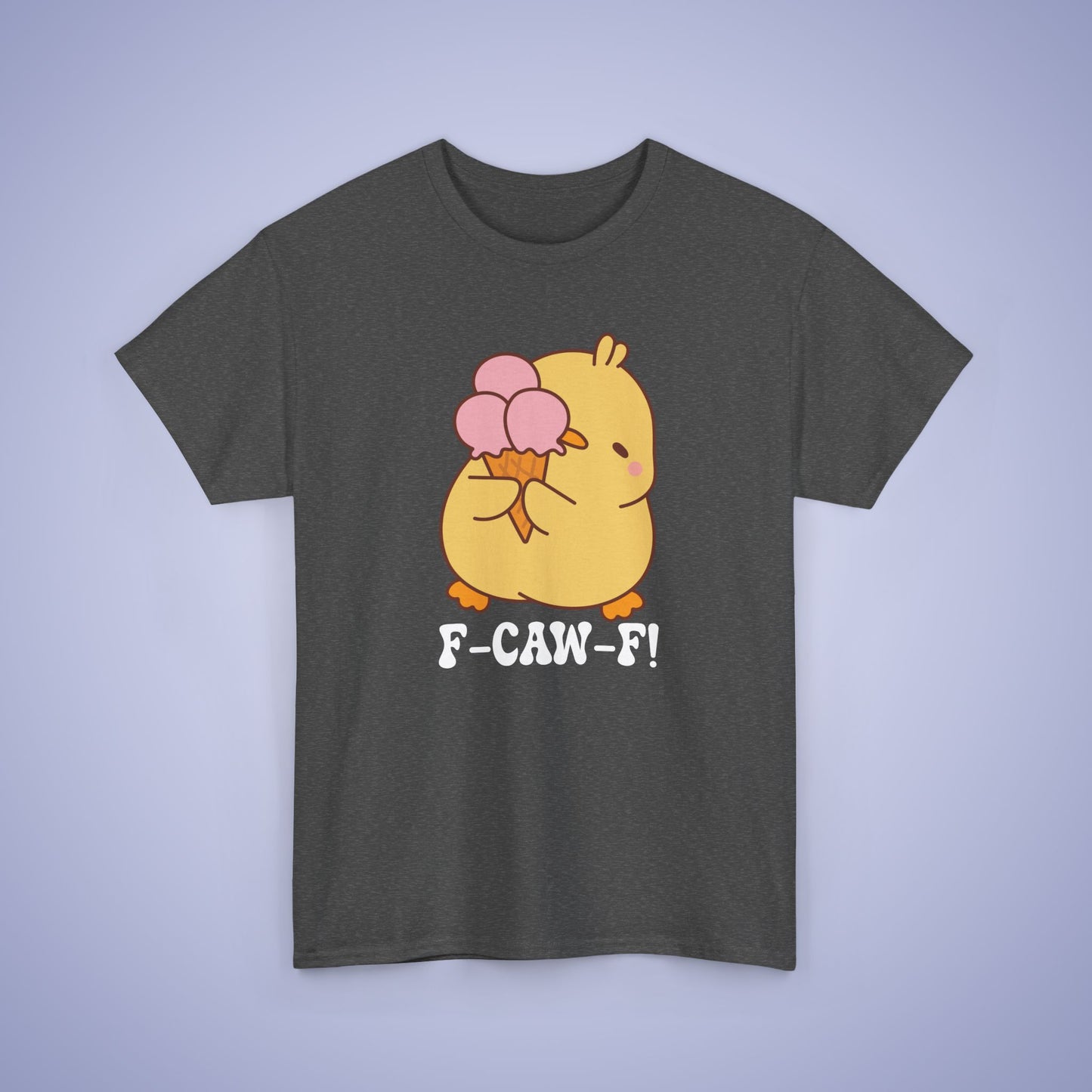 Ice Cream Lover F CAW F White Cute Funny Chick Unisex Chicken T Shirt