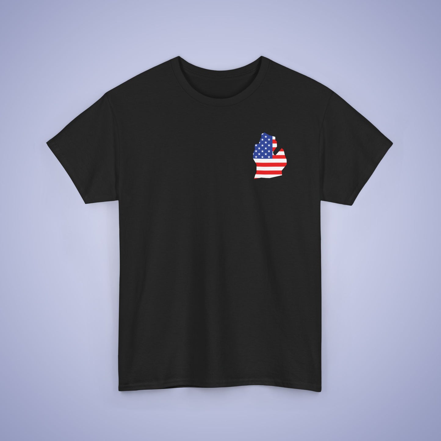 Michigan Map Pocket Art Proud American Unisex T Shirt