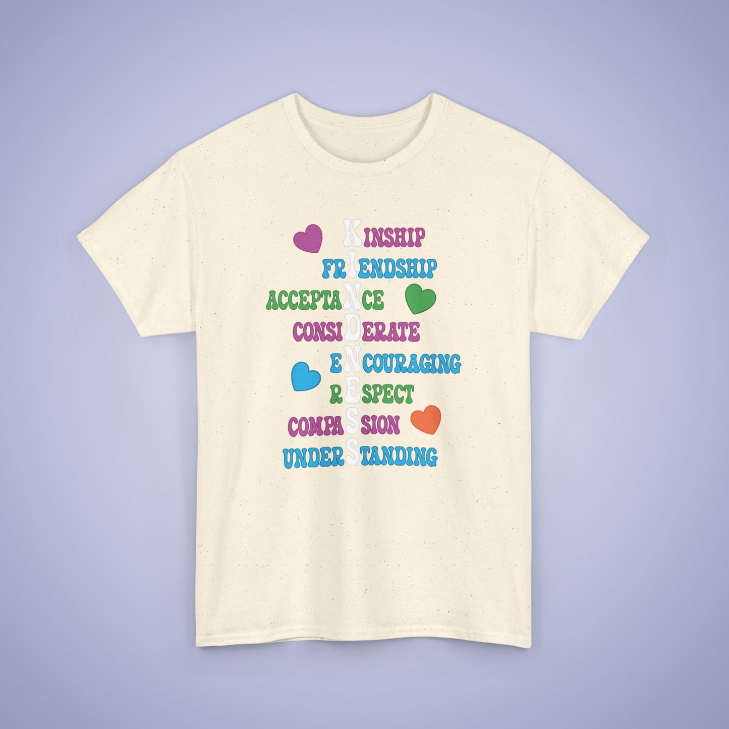 Kindness Wordgram Orange Unity Day Teachers T Shirt Unisex