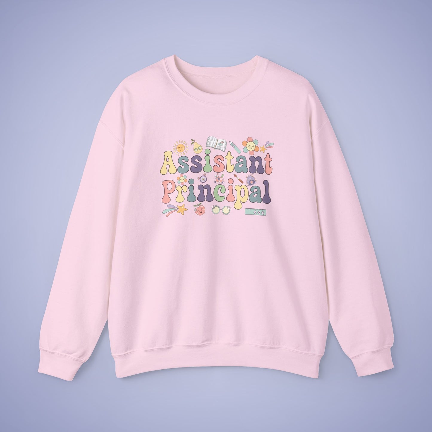Assistant Principal Teacher Crewneck Sweatshirt Retro Unisex Back to School