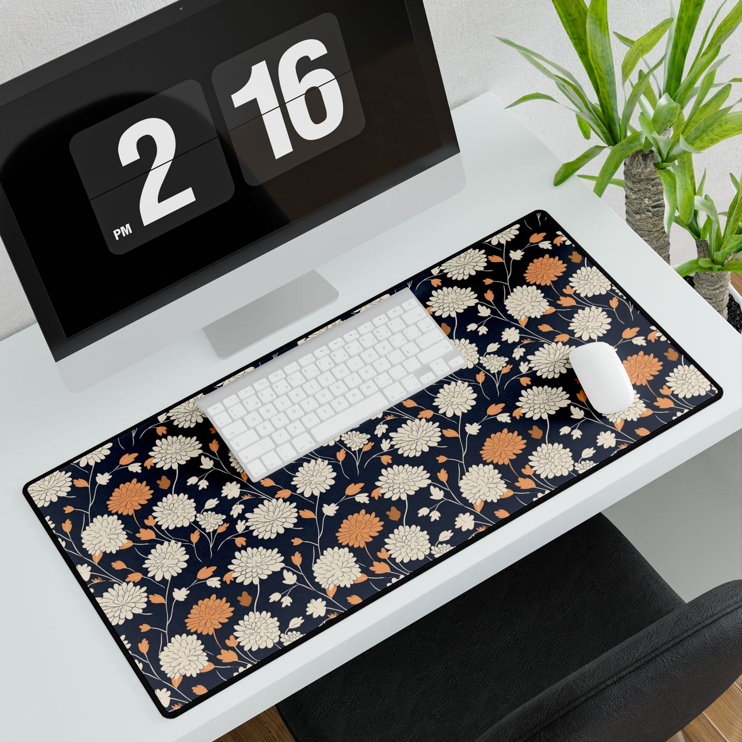 Apricot Delight Desk Mat Floral Design Mothers Day Gift