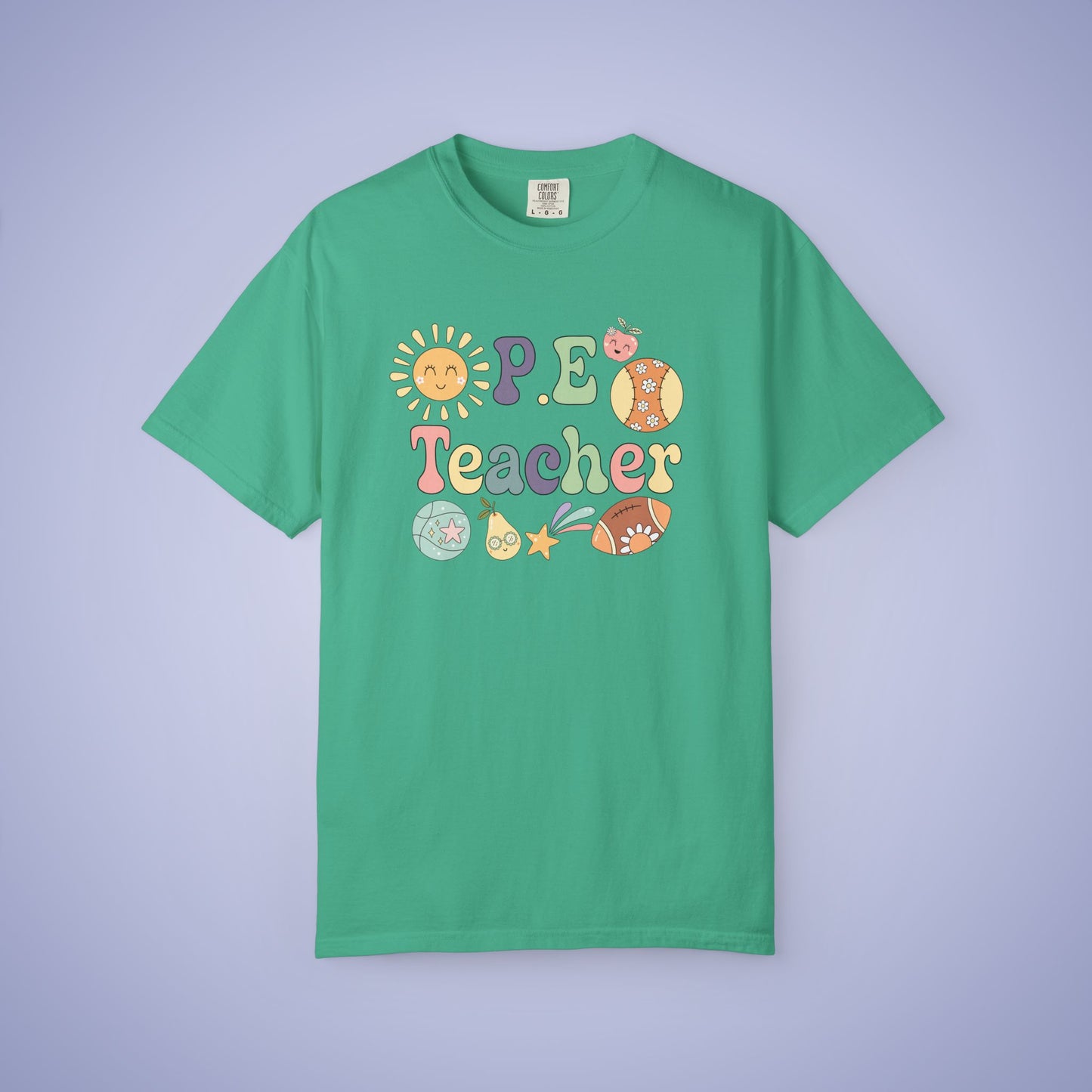 P.E Sports Teacher T Shirt Retro Comfort Colors Unisex Back to School