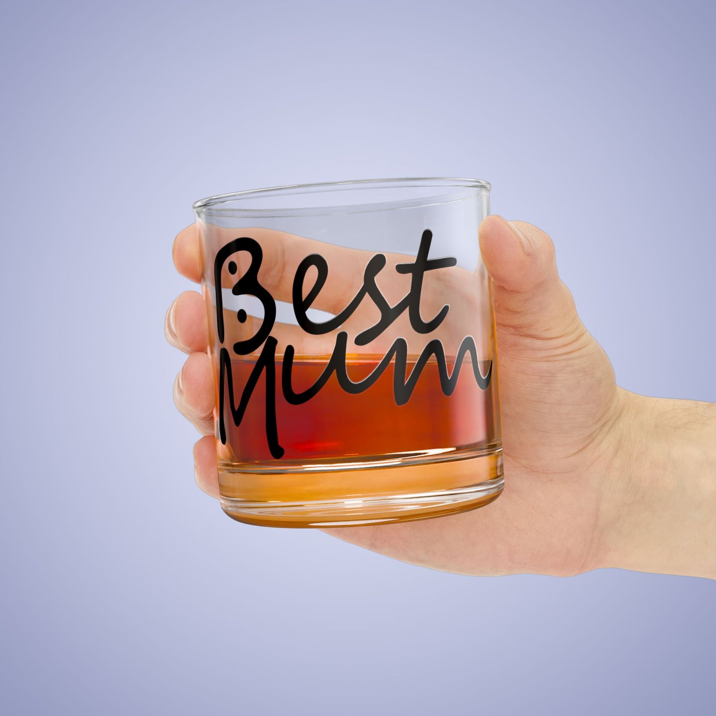 Best Mum Bogans Design Funny Rocks Glass Black
