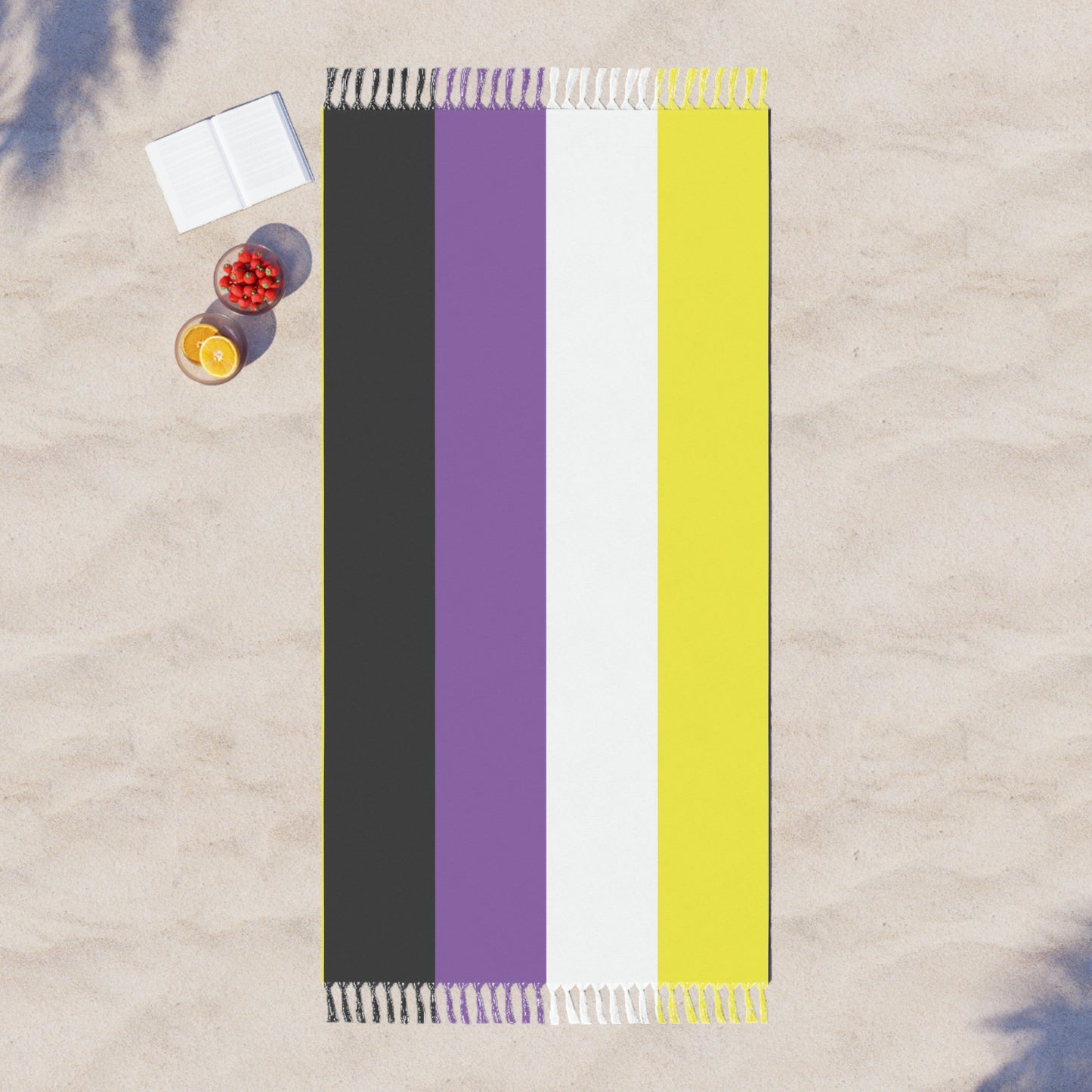 Bisexual Flag Boho Beach Towel LGBTQ Pride Month LGBT Holiday Gift