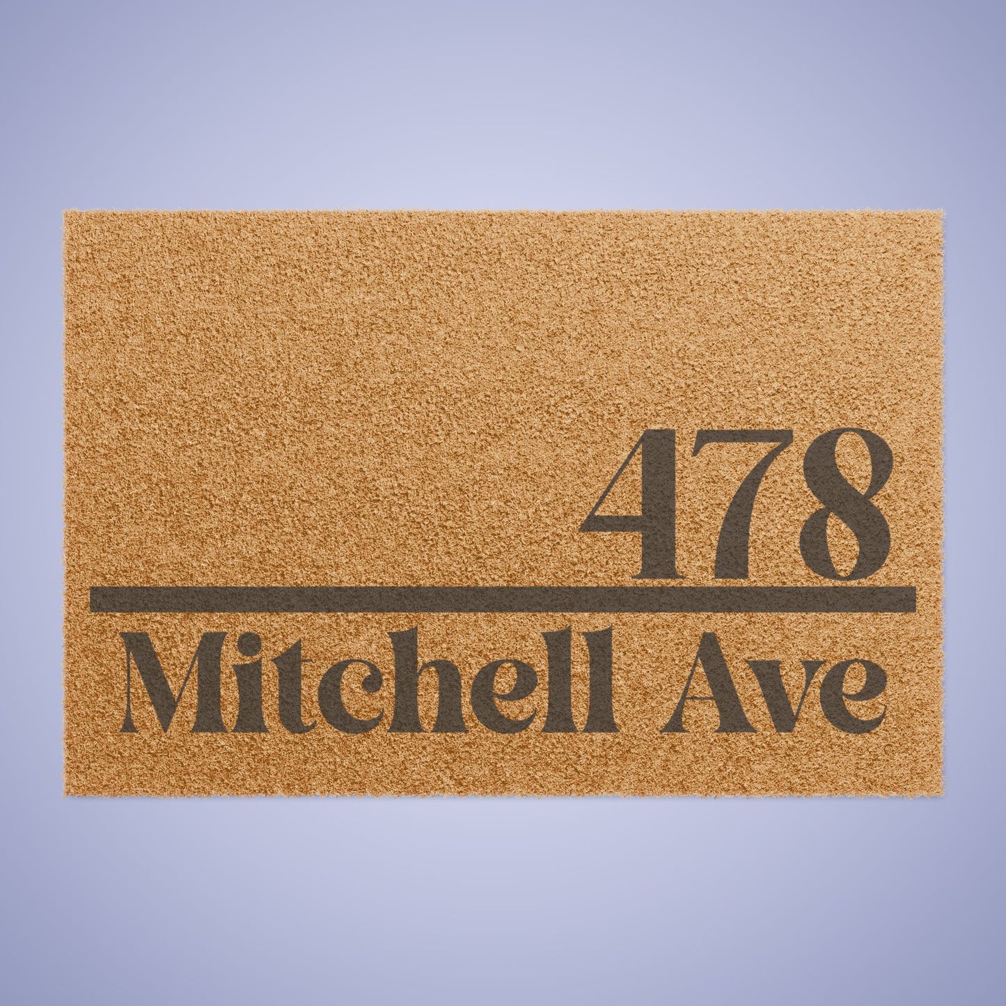 Address Made Obvious Personalized Door Mat