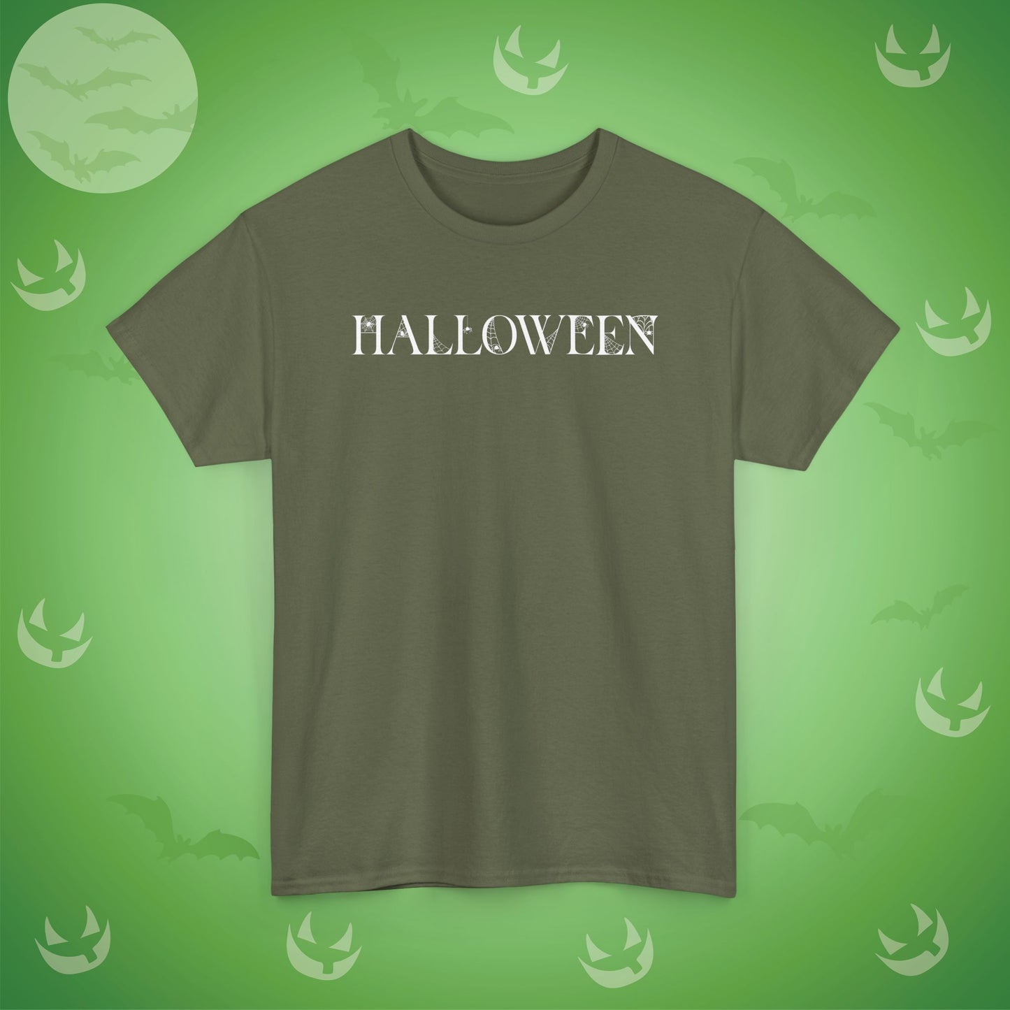 Halloween Spider Word Art White Unisex T Shirt