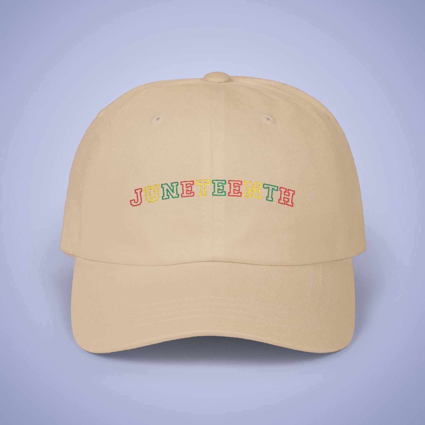 Juneteenth Embroidered Classic Dad Cap Unisex Coloured Embroidery
