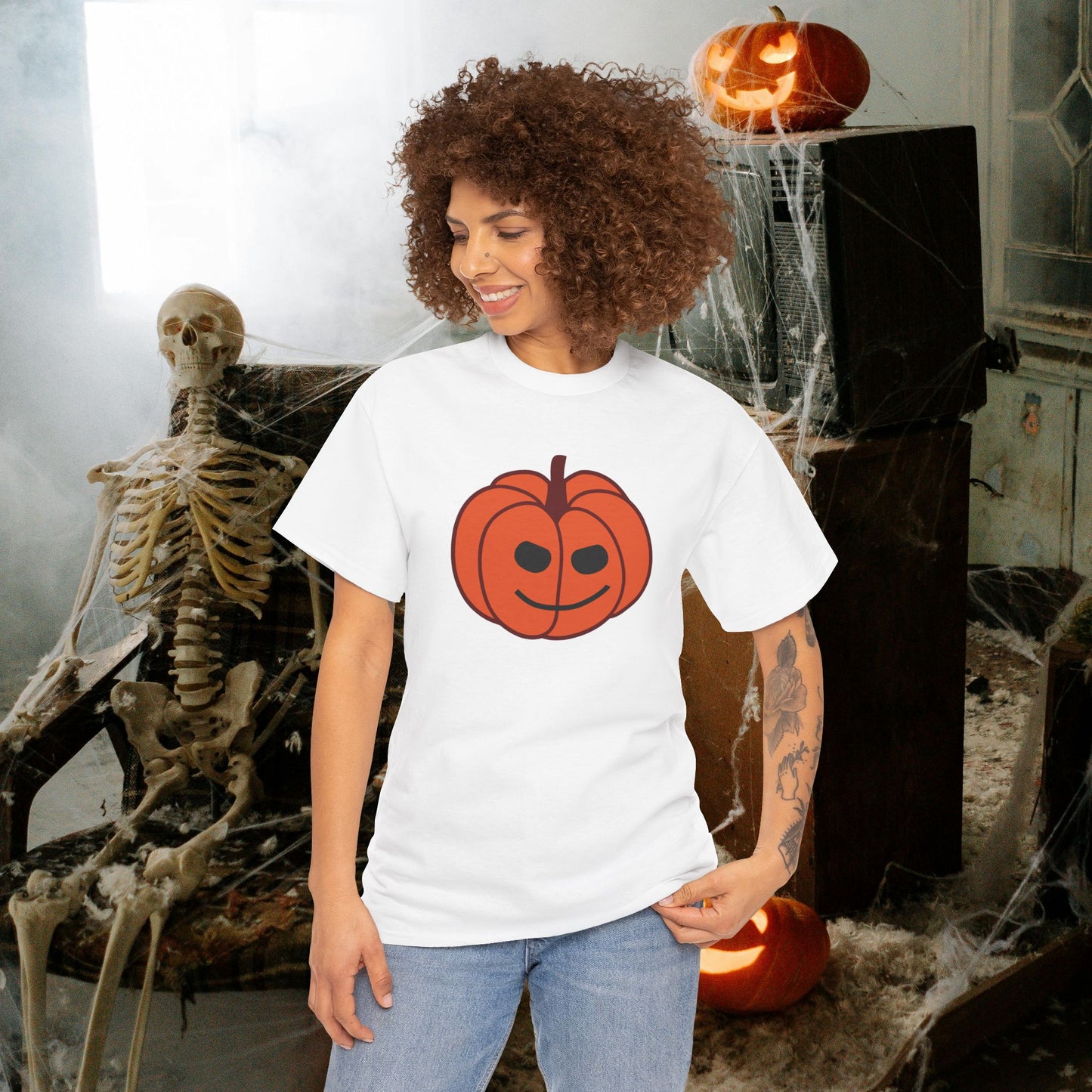 Jackolantern Cheeky Face Halloween Pumpkin Unisex T Shirt