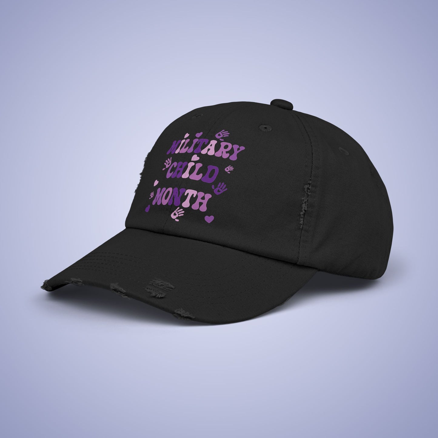 Military Brat Distressed Cap Military Child Month