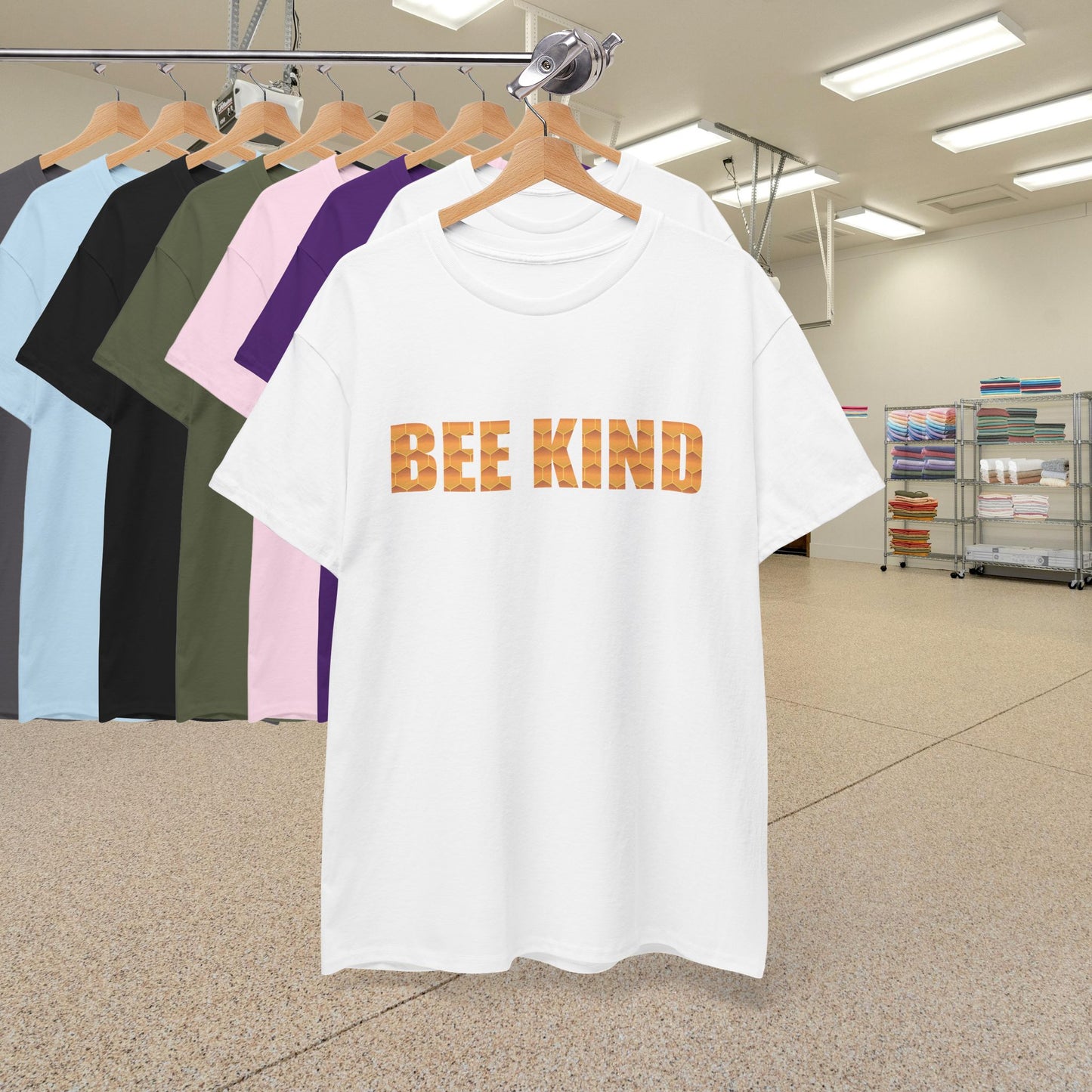 Bee Kind Sweet As Honey Honeycomb Word Art Design T Shirt
