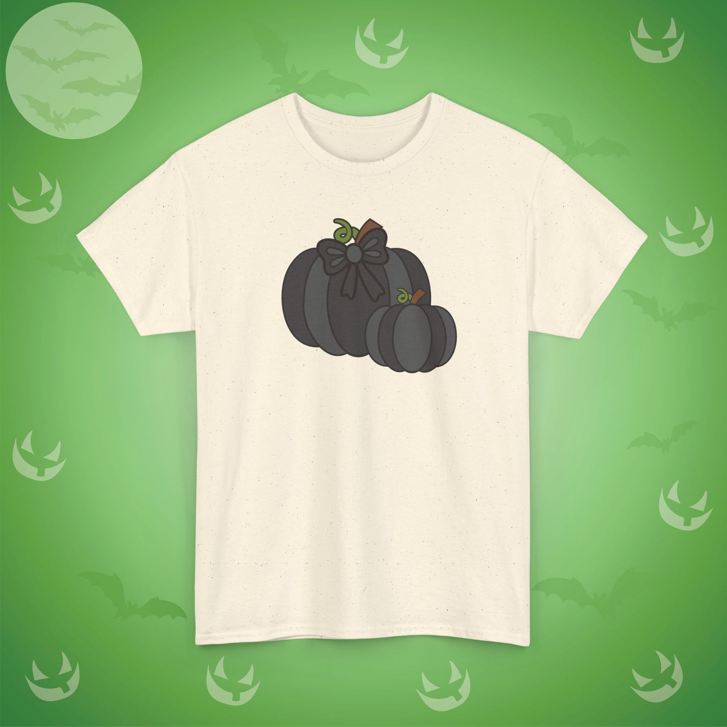 Thanksgiving Fall Inspired Halloween Black Pumpkin Unisex T Shirt