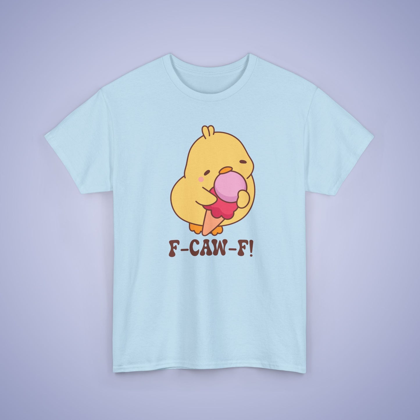 Pink Ice Cream Lover F CAW F Cute Funny Chick Unisex Chicken T Shirt