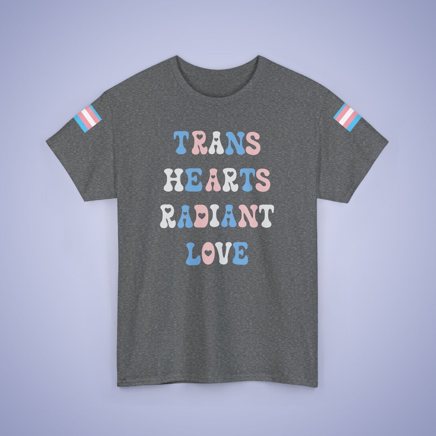Trans Hearts radiant Love Transexual LGBT Pride Month Matching T Shirt Unisex