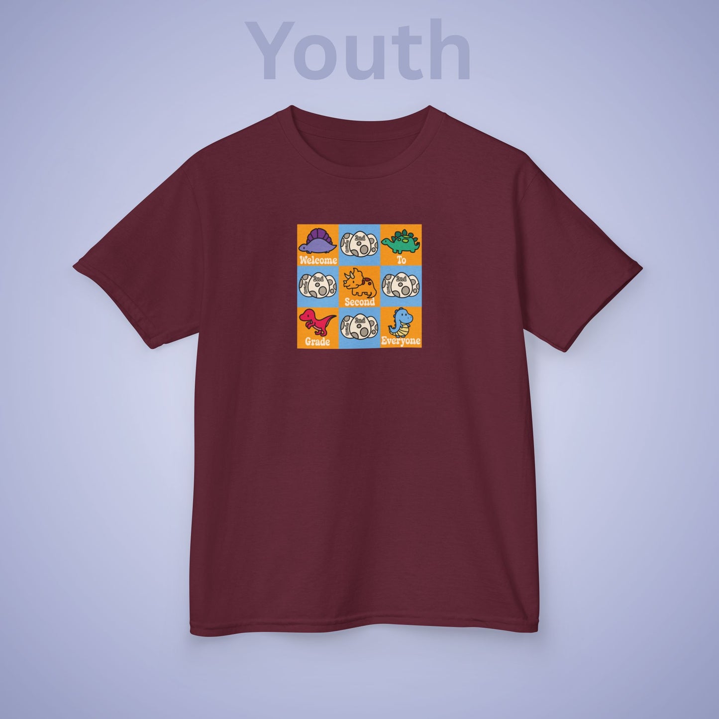 Second Grade Fun Dinosaurs Kids Cotton T Shirt Back To School Youth