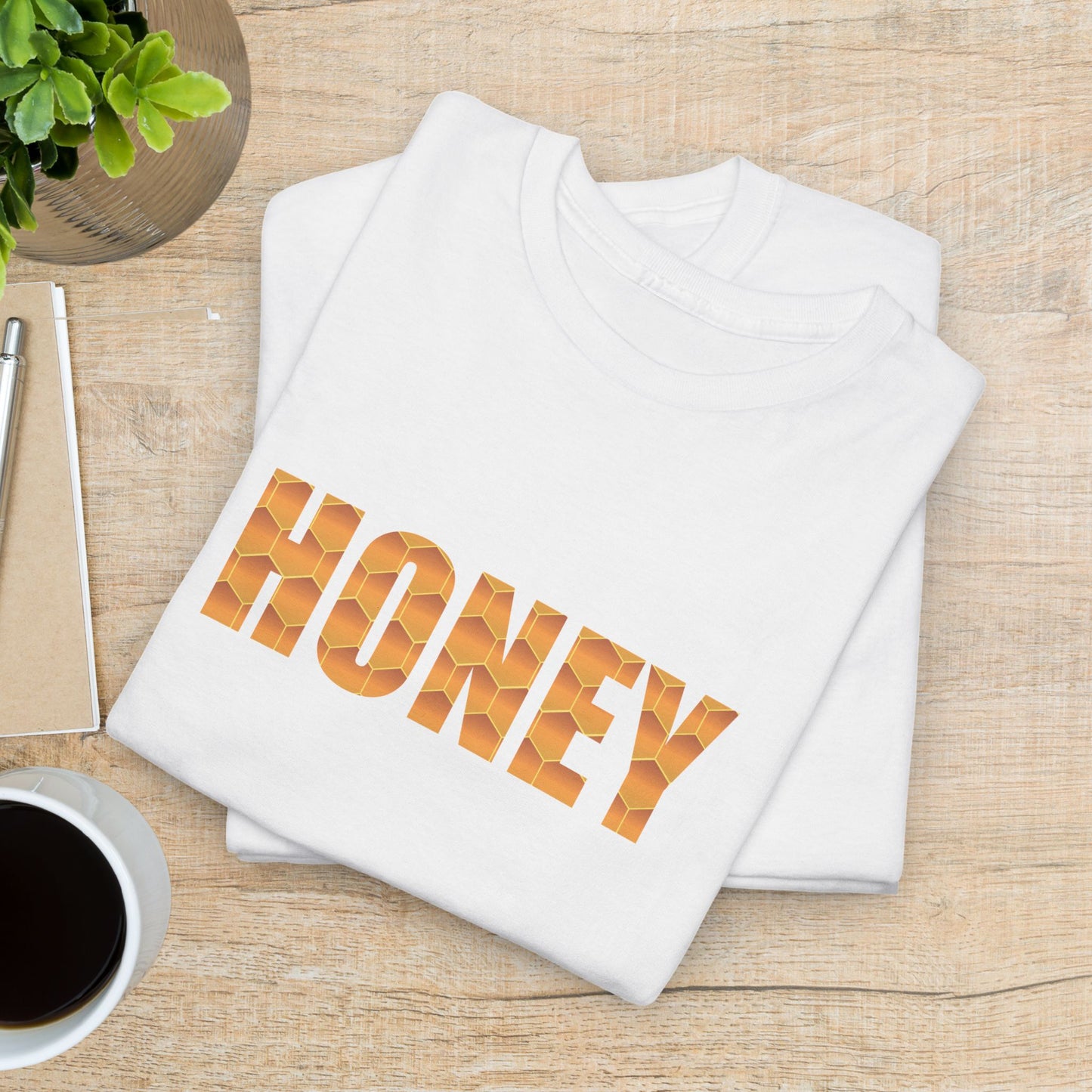 Honey Lover Honeycomb Sweet As Honey Word Art Design Unisex T Shirt