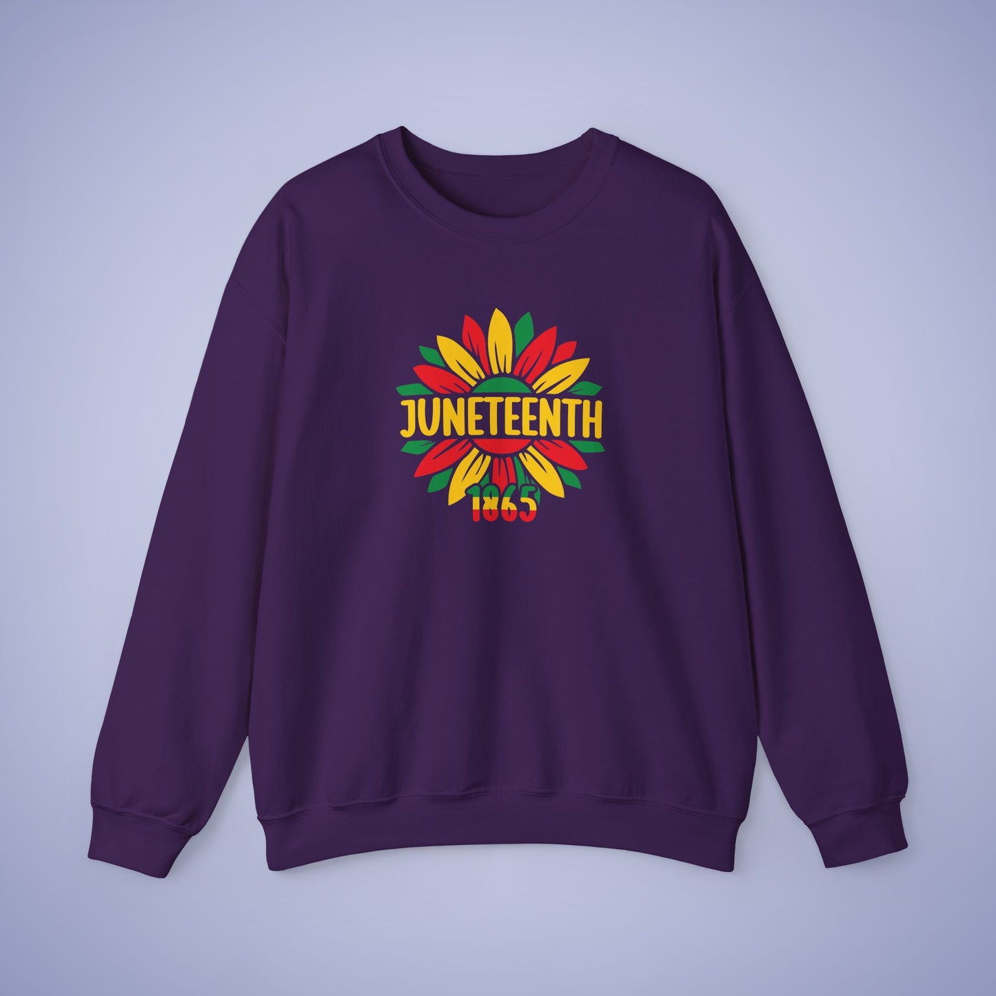 Flower Juneteenth 1865 Unisex Crewneck Oversized Sweatshirt