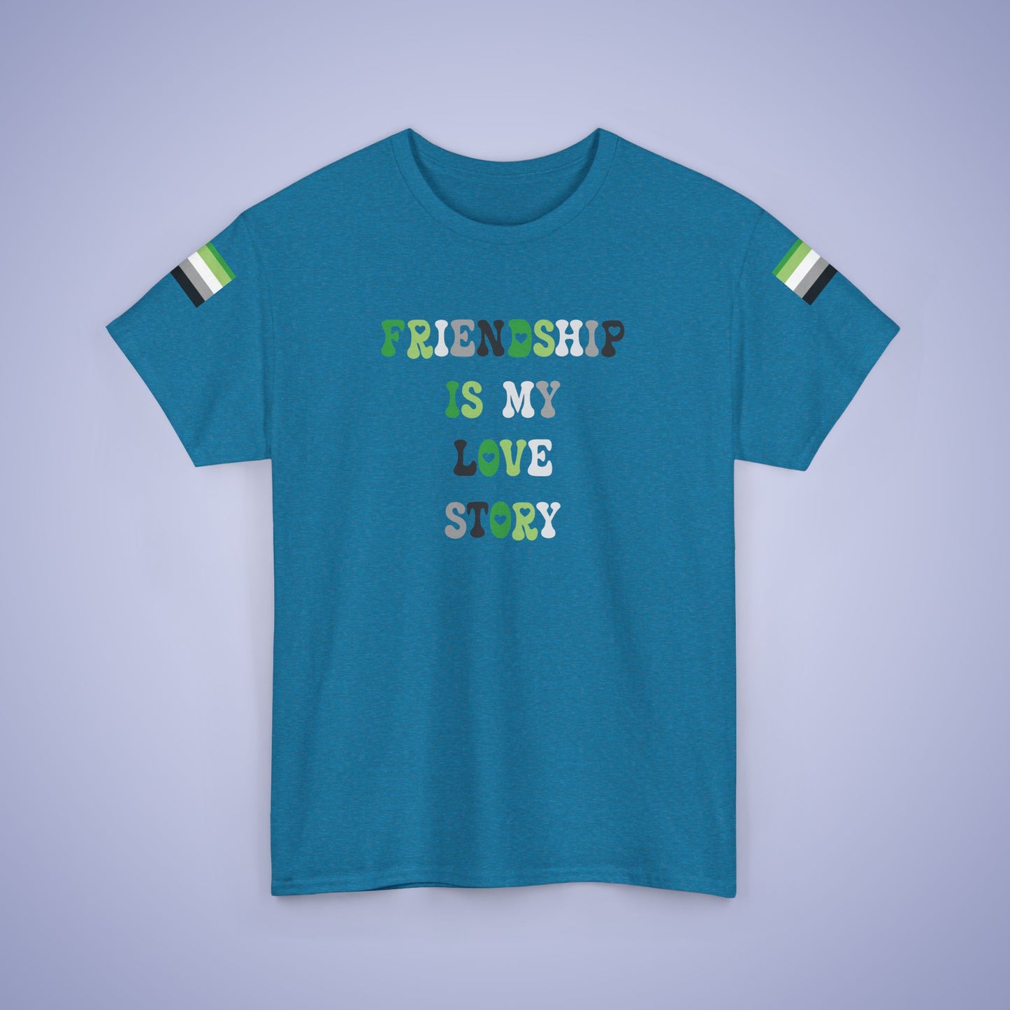 Friendship is My Love Story Aromantic LGBT Pride Month Matching T Shirt Unisex
