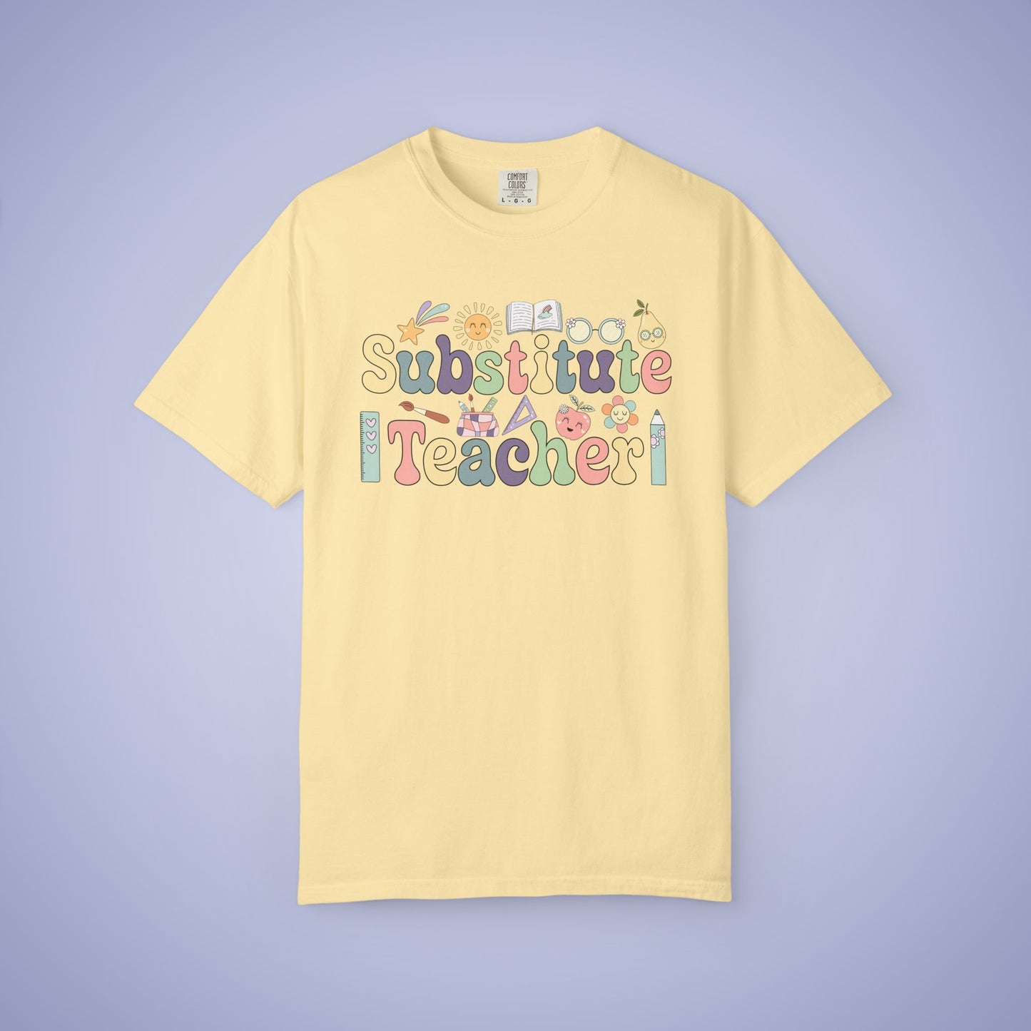 Substitute Teacher T Shirt Retro Comfort Colors Unisex Back to School