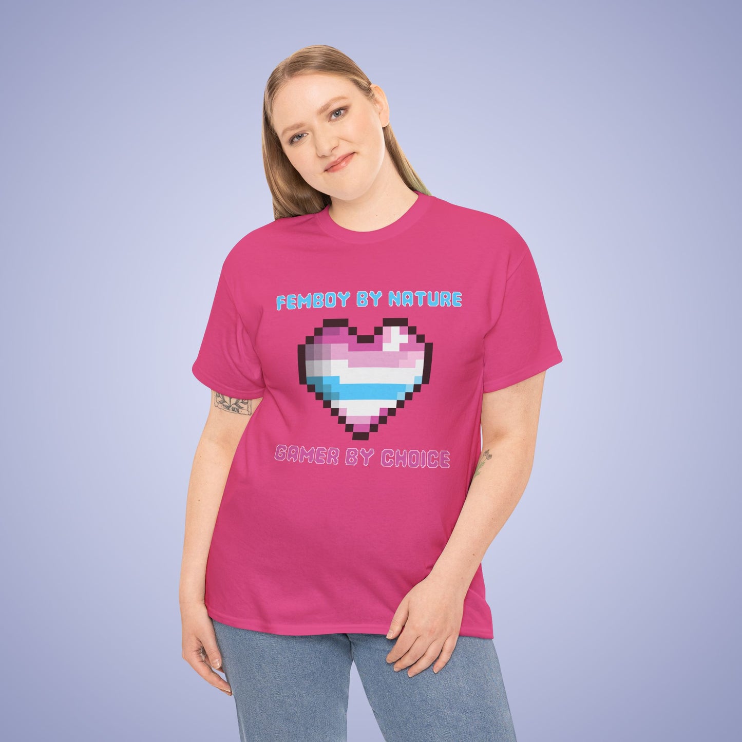 Femboy By Nature Gamer By Choice LGBT Pride Month Matching T Shirt Unisex
