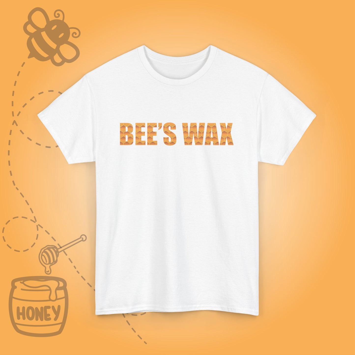 Bees Wax Sweet As Honey Honeycomb Word Art Design Unisex T Shirt