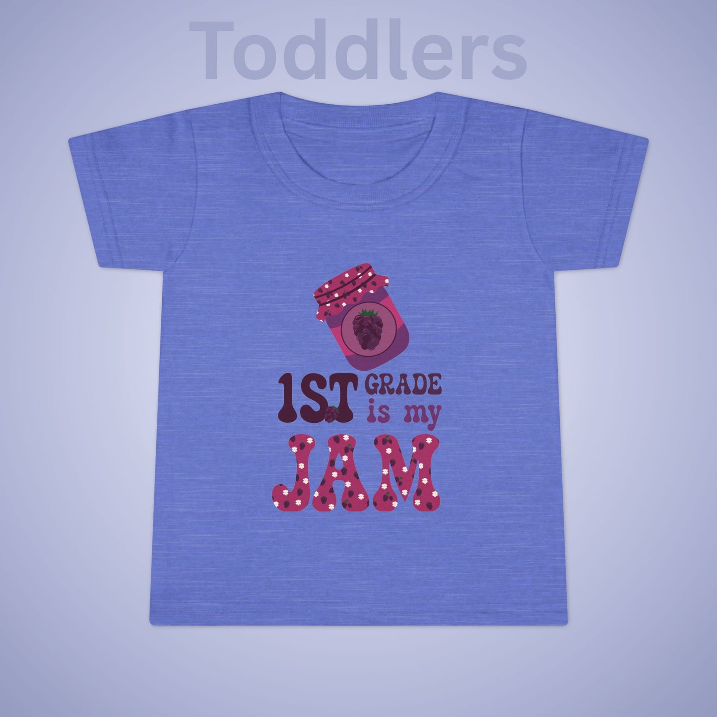 First Grade is my Jam Blackberry Kids Cotton T Shirt Back To School Toddler