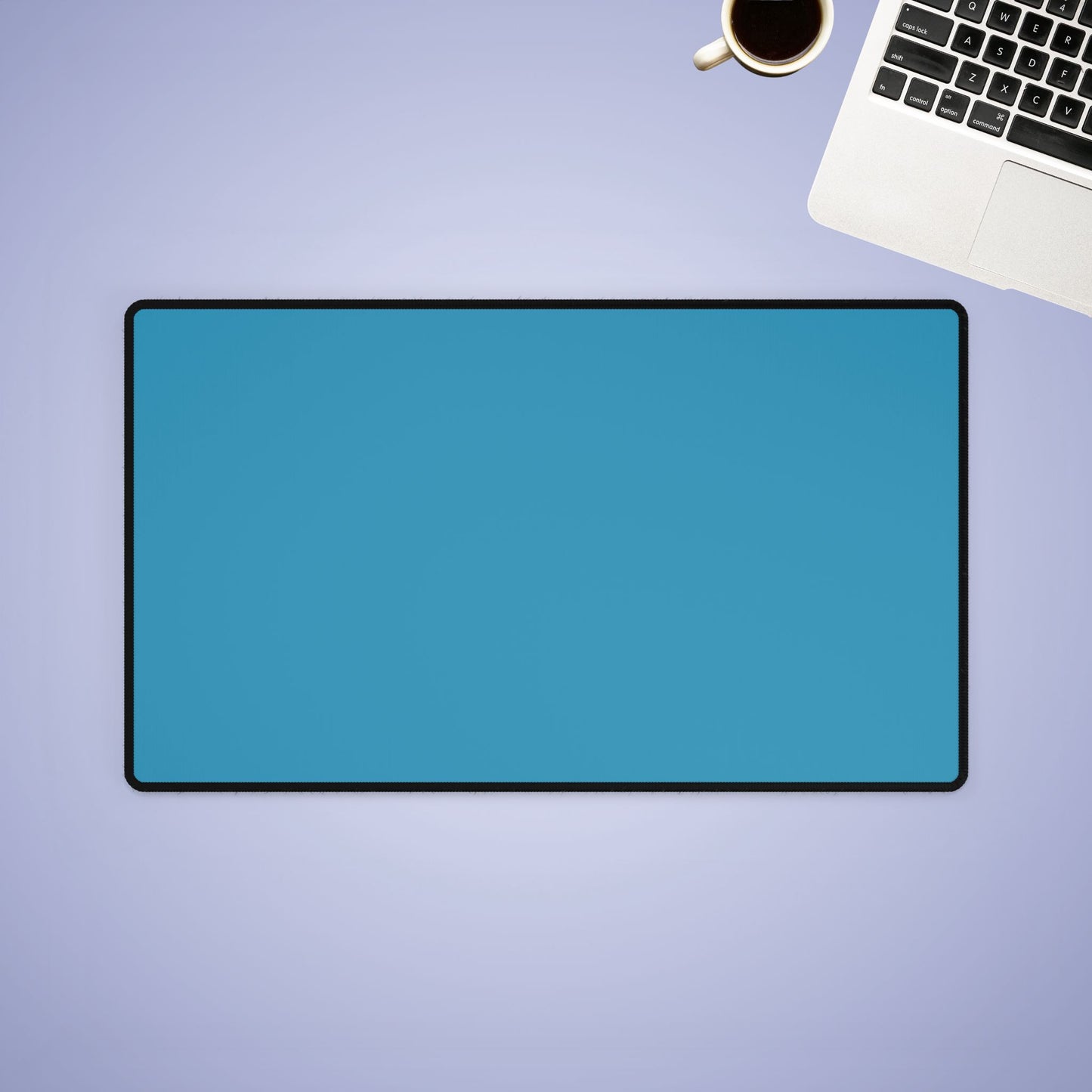 Turquoise Blue Desk Mat Minimalist Office Teacher Decor Gift Medium & Large