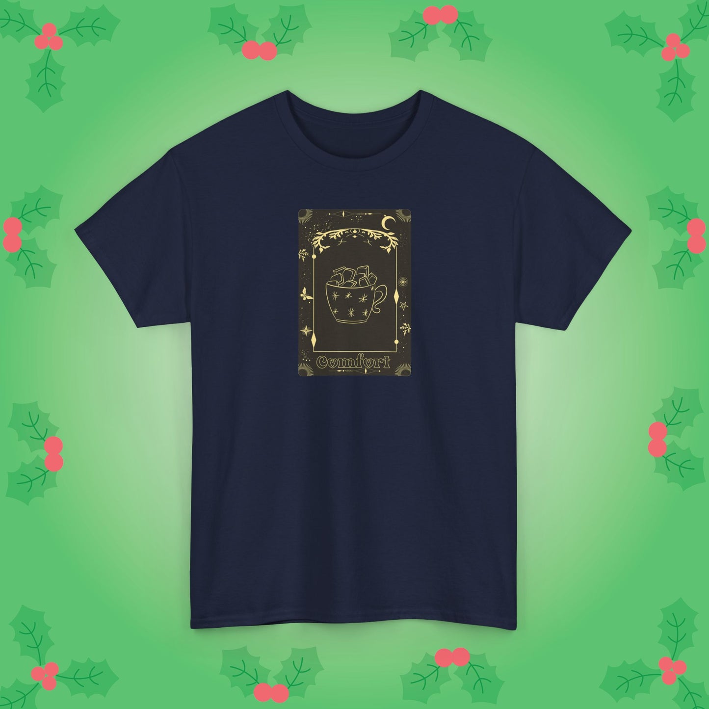 Christmas Hot Chocolate Comfort Tarot Card Lover Unisex T Shirt
