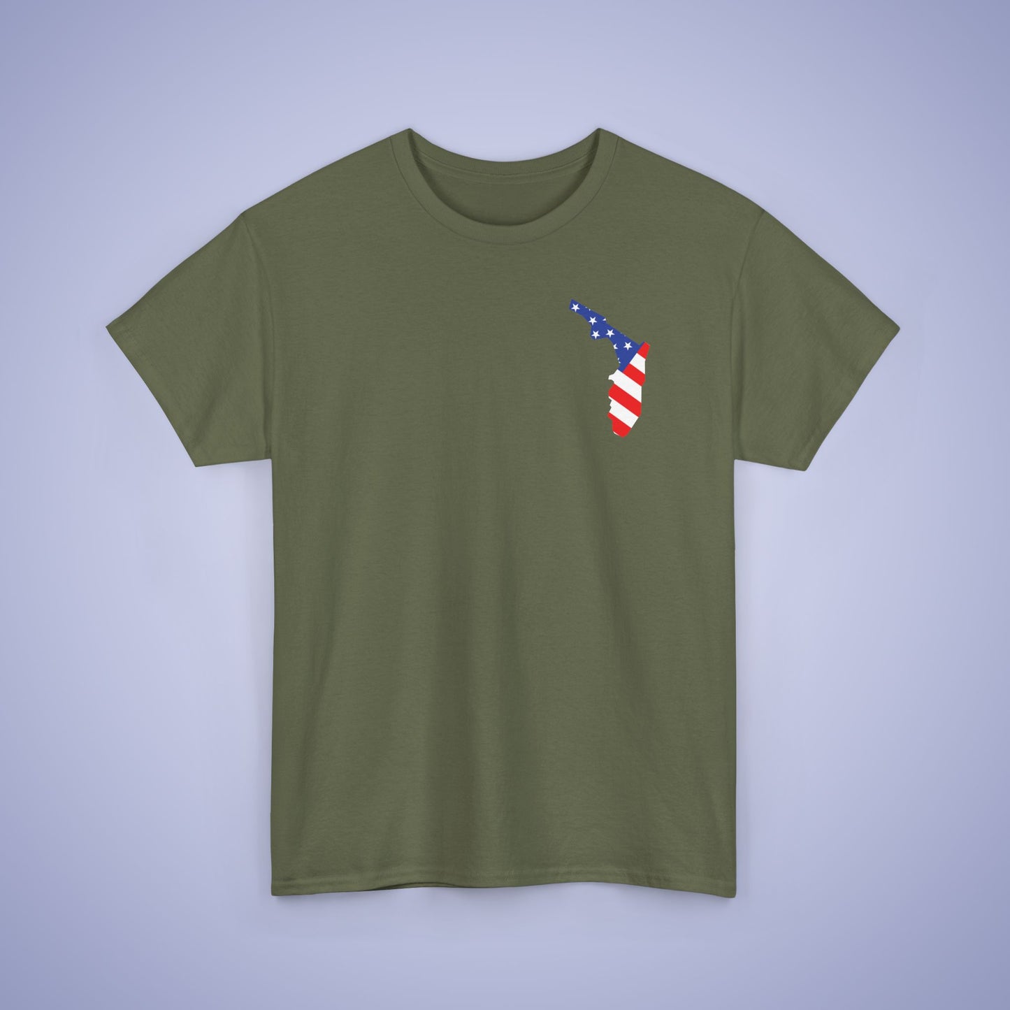 Florida Map Pocket Art Proud American Unisex T Shirt
